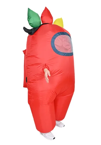 Vista 3 de Disfraz Inflable de Impostor de Among Us con Luces para Niños Multicolor