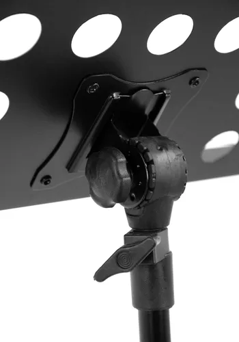 Vista 4 de Gearlux Soporte de partituras fundido a presión ligero y ventilado con ajuste de altura de hasta 71 pulgadas y revestimiento antioxidante de triple
