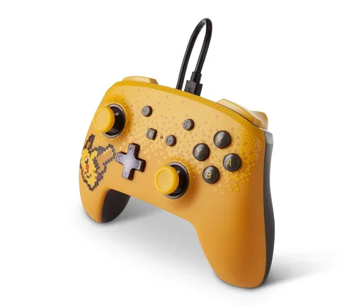 Vista 6 de PowerA Pokemon Enhanced Wired Controller for Nintendo Switch - Pixel Pikachu, Gamepad, Wired Video Game Controller, Gaming Controller - Nintendo