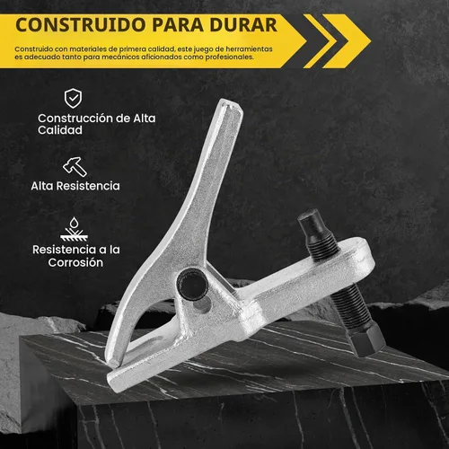 Vista 4 de Kit Separador de Rótula Extractor de Brazo Pitman 5 en 1, Juego de Herramientas de Extremo de Barra de Acoplamiento, Kit de Extracción Separador