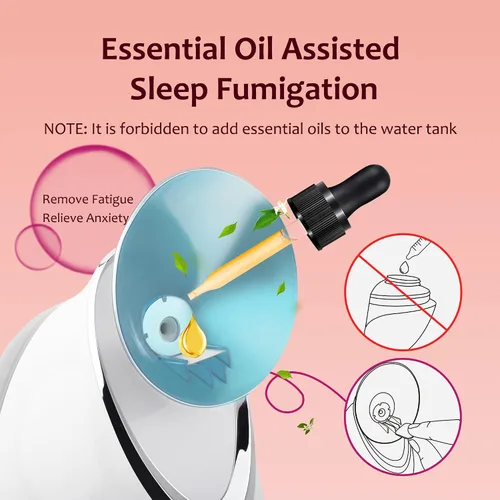 Vista 8 de EZBASICS Vaporizador facial iónico para el hogar, humidificador de niebla cálida atomizador para cara, sauna, spa, senos nasales, hidratación