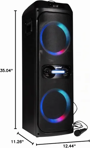 Vista 8 de Gemini Altavoz Bluetooth del partido del karaoke, luces LED, micrófono (GHK-2800)