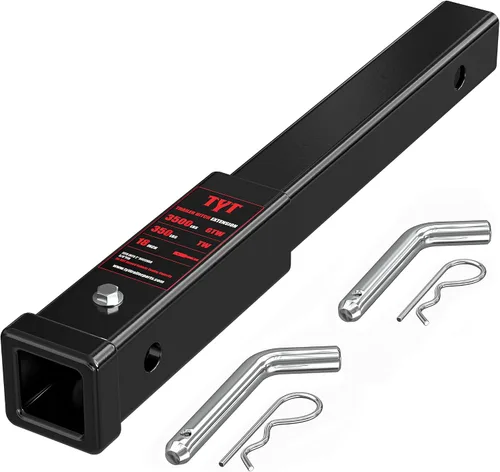 Vista 14 de TYT - Enganche de remolque ajustable de tres bolas para receptor de 2 pulgadas, caída/elevación de 4.5", bolas triples (1-7/8", 2", 2-5/16")