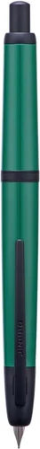 Vista 10 de Pluma estilográfica Jinhao 20 Press retráctil con plumín extrafino, convertidor de resina, regalo, transparente negro