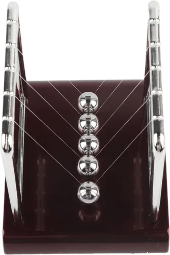 Vista 6 de Square Shape Balance Pendulum Ball Toy, Newton Cradle with Solid Metal Balls, Physics Toy for Office Desk Table Decoration, Stress Relief Gift