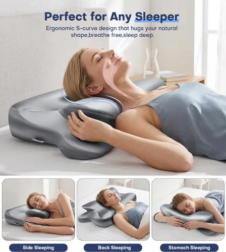 Vista 13 de Almohada de espuma viscoelástica de gel de enfriamiento 2026, almohada
