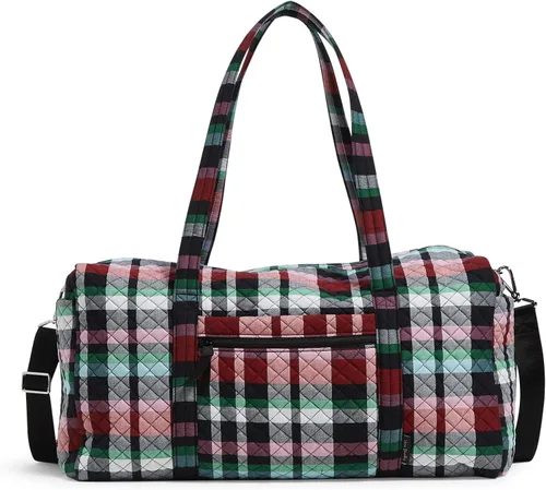 Vista 26 de Vera Bradley - Bolsa de viaje grande de algodón para mujer, Talla única Bees Navy - Algodón reciclado