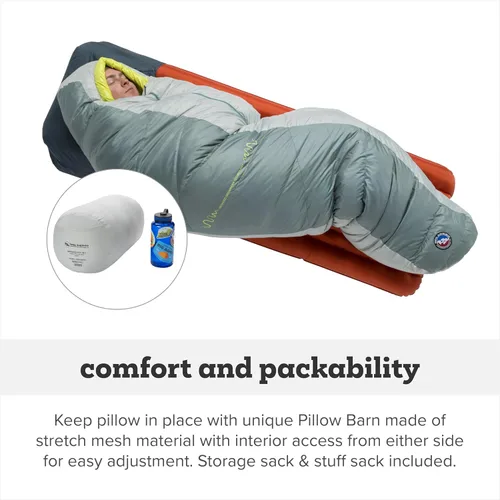 Vista 5 de Big Agnes Sidewinder Super Light (650 DownTek) Built for side sleepers with 650-fill DownTek insulation, a contoured hood, footbox, and anti-snag