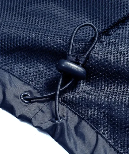 Vista 6 de SWISSWELL - Chaqueta impermeable rompe vientos para hombre, ligera, con capucha