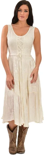 Vista 6 de Scully Vestido sin mangas para mujer con cordones frontal de longitud completa gris ceniza HC118
