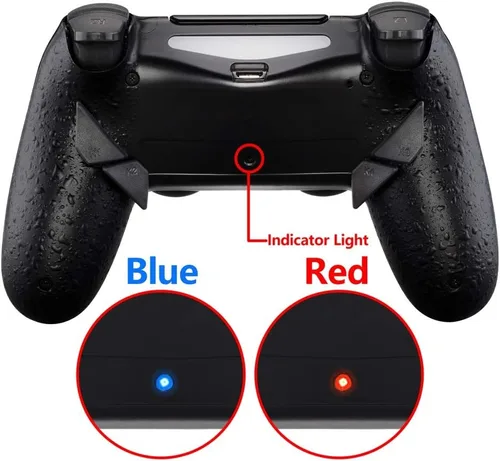 Vista 7 de eXtremeRate Dawn - Kit de descarga programable para controlador de PS4 con chip Mod y carcasa trasera rediseñada y 4 botones traseros, compatible