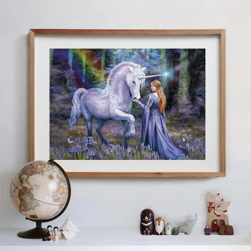 Vista 4 de Clementoni 31821 1500 piezas Anne Stokes Collection Bluebell Wood 1500 piezas, hecho en Italia, rompecabezas para adultos, multicolor, mediano
