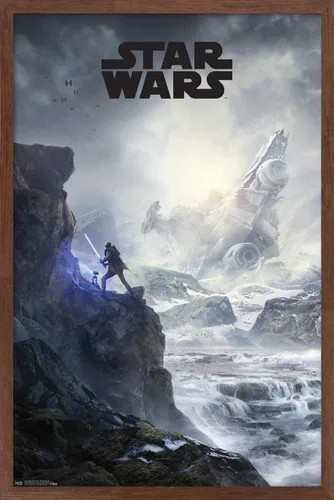 Vista 16 de Trends International Star Wars: Jedi Fallen Order - Póster de pared con clave de acantilado, 14.725 x 22.375 pulgadas, versión enmarcada de madera