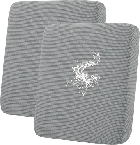 Vista 12 de Fundas impermeables para sofá seccional, fundas de cojín antideslizantes para sofá Ajuste seccional en forma de L, tela jacquard elástica, parte