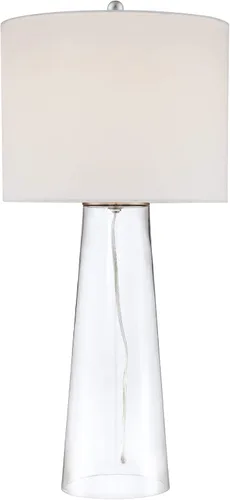 Vista 10 de 360 Lighting Marcus - Juego de 2 lámparas de mesa costeras modernas de 30 pulgadas de alto, columna cónica de vidrio de mercurio aplicada a mano