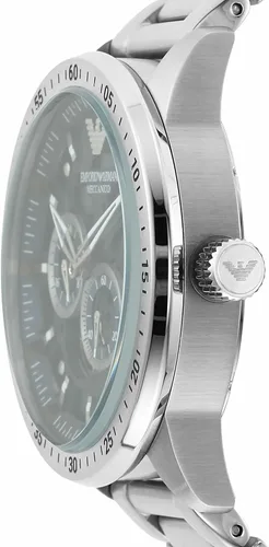 Vista 6 de Emporio Armani Men's Stainless Steel Watch with Chronograph or Three Hand Movement