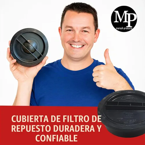 Vista 5 de MP Maresh Products Tapa de retención de filtro de cartucho de repuesto para Shop Vac – Compatible con modelos Vacmaster, diseño reutilizable