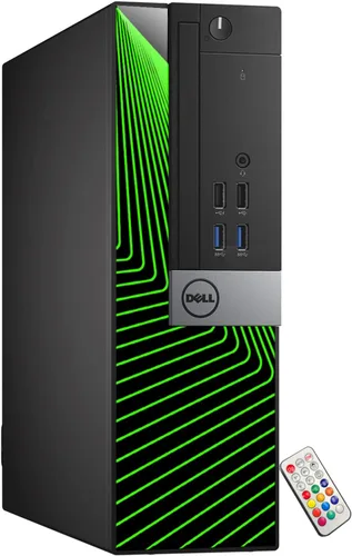 Vista 3 de Dell Computadora de escritorio Optiplex de factor de forma pequeño Intel 8ª generación i5-8500 (6 núcleos) hasta 4.10 GHz Memoria RAM DDR4 de 16