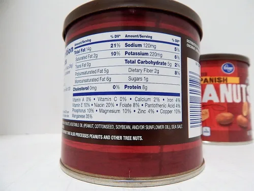 Vista 2 de Kroger Cacahuetes Españoles Salados Con Sal Marina (2 Latas)