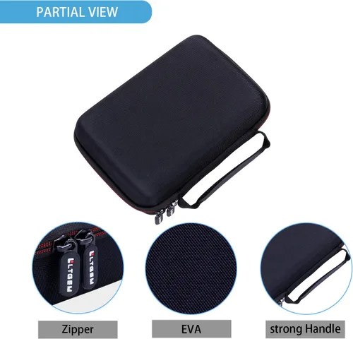 Vista 5 de LTGEM - Funda para cámara de acción compatible con GoPro Hero 13/12 / 11/10 / 9/8 / 7/6 / 5 / Go Pro MAX2 / MAX/Mission 1 PRO Action Camera, bolsa