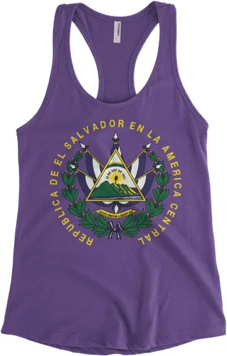 Vista 5 de Camiseta sin mangas con espalda cruzada de El Salvador para mujer