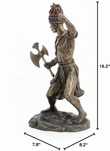 Vista 10 de Veronese Design Chango - Estatua de Dios del fuego, trueno, relámpago y guerra