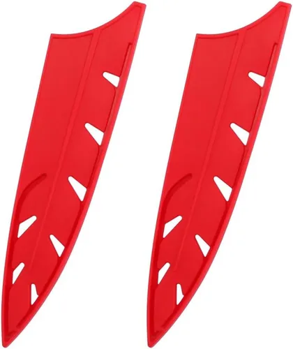 Vista 38 de XYJ Juego de 2 fundas para cuchillos de seguridad, protector de bordes de cuchillos, funda universal para cuchillos, pelado, funda de cuchillo