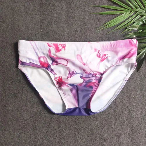 Vista 5 de UXH Traje de baño para hombre Briefs acolchado traje de baño masculino sexy natación bikini tabla playa surf natación troncos