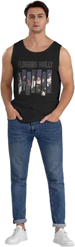 Vista 5 de Man Muscle Tank Tops T Shirt Fashion Music Festival Sleeveless T Shirt