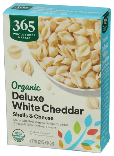 Vista 4 de 365 by Whole Foods Market, Shells And Cheese White Cheddar Deluxe Orgánico, 12 onzas