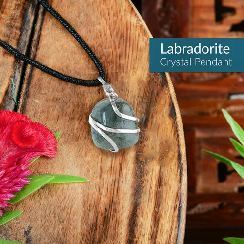 Vista 116 de PYOR Collar con colgante curativo de Reiki de cristal, gemas de buena suerte, prosperidad, riqueza, piedras preciosas naturales, collares de buena