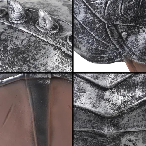 Vista 5 de Casco de dragón de Halloween, máscara de cara completa vikingo para adultos