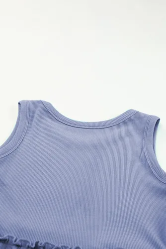 Vista 7 de blibean Vestido de verano sin mangas para niñas, trajes cómodos talla 4-13 años