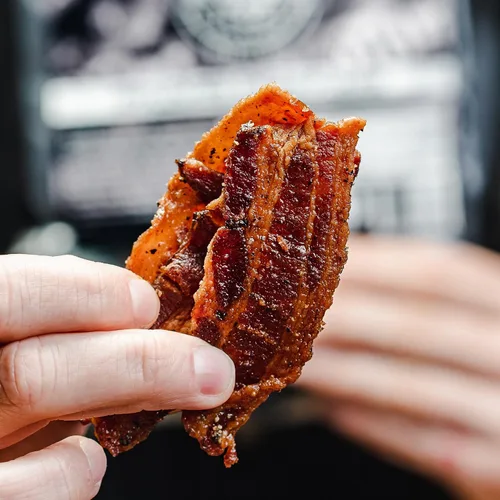 Vista 2 de We The People Fundas - Humo de madera de manzano - Cecina de tocino - Bolsa de 2 oz