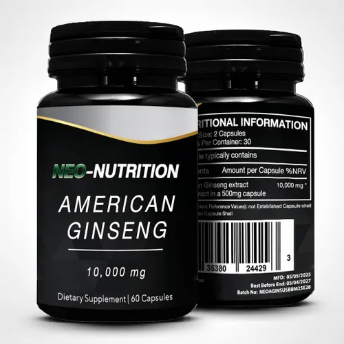 Vista 8 de AMERICAN GINSENG 10,000 mg de extracto de raíz de ginseng en polvo, píldoras de energía y enfoque para hombres y mujeres, potente raíz de ginseng