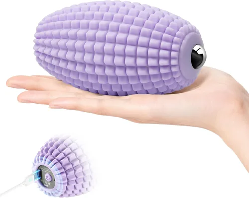 Vista 9 de Pelota de masaje vibratoria para recuperación muscular, bola de masaje miofascial de silicona, alivio de fascitis plantar, liberación de cadera
