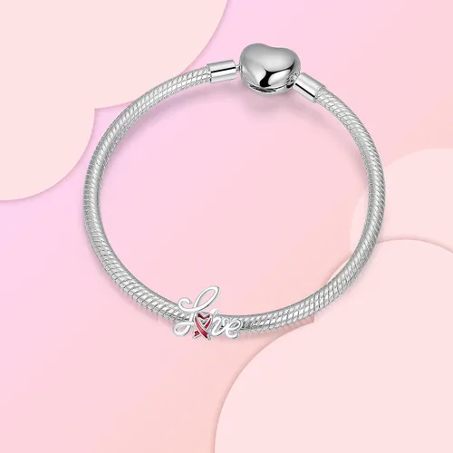Vista 105 de Abalorios de plata de ley 925 con letras de la A ~ Z, para pulseras, collares, Día de San Valentín, Día de la Madre, joyería regalos para mujeres