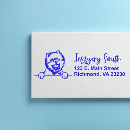 Vista 137 de American Bulldog Stamp Duo, Custom Return Address for Dog Lovers, Personalized Mail Mark for Letters and Cards