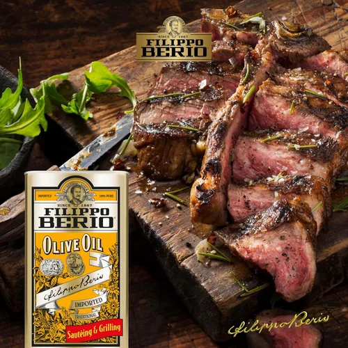 Vista 5 de Filippo Berio Aceite de oliva puro, lata de 101.4 onzas