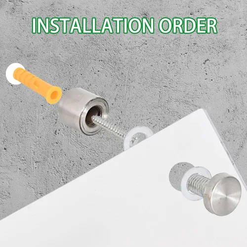 Vista 6 de iCAGY Pizarra blanca acrílica de borrado en seco para pared, pequeña pizarra blanca para oficina, hogar y niños, diseño elegante, fácil instalación