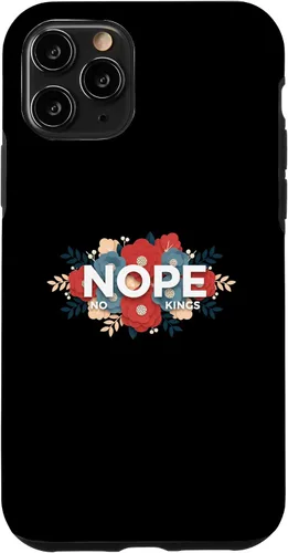 Vista 28 de Nope, No Kings Floral Statement Art Print for Makers Case for iPhone 11 Pro Max