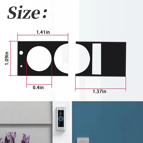 Vista 3 de Protector de pantalla de repuesto compatible con Ring Doorbell Pro versión anterior (1 unidad)