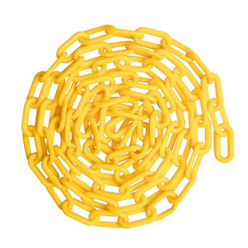 Vista 7 de US Weight (Fabricado en Estados Unidos) Cadena de seguridad de plástico negro de 2 pulgadas x 50 pies. Tecnología resistente a los rayos UV SunShield