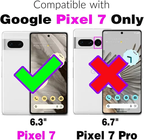 Vista 2 de Asuwish Funda de teléfono para Google Pixel 7 5G con protector de pantalla de vidrio templado y funda de cartera de mármol, soporte para tarjetas