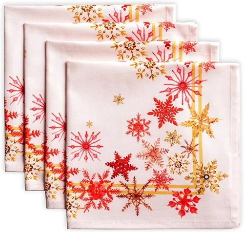 Vista 27 de Maison d' Hermine Juego de 4 servilletas de tela 100% algodón, suaves y duraderas, servilletas cuadradas reutilizables para uso diario, lavables