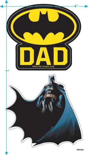 Vista 4 de Popfunk Camiseta clásica de Batman Dad by Day para el día del padre y calcomanías