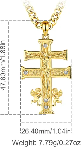 Vista 225 de CELESTIA Medallas de plata de ley 925 San Miguel/San Cristóbal/San Benito/San Gabriel/Virgen María/Jesús/Caravaca/Metatrón/Sello de los Siete