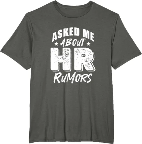 Vista 5 de Pregúntame sobre Rumores de RRHH Camiseta, Negro