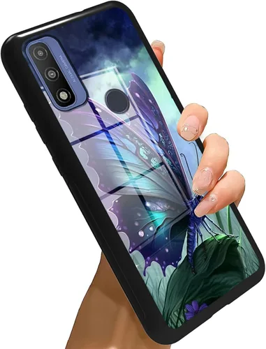 Vista 226 de Funda para Motorola Moto G Stylus 5G 2021 de vidrio templado, funda negra con diseño de mujer negra africana para mujeres y hombres, antiarañazos, a