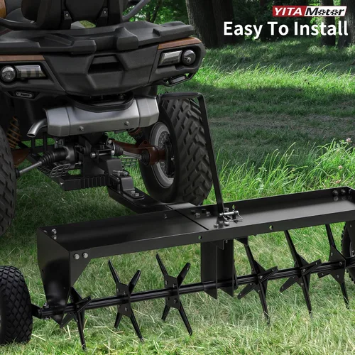 Vista 10 de YITAMOTOR Remolque de 40" aireador detrás del césped, tire detrás